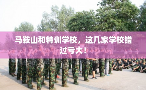 马鞍山和特训学校，这几家学校错过亏大！