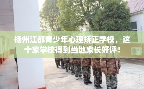 扬州江都青少年心理矫正学校，这十家学校得到当地家长好评！