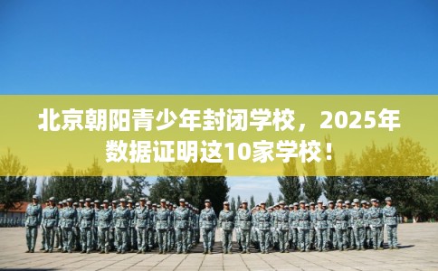 北京朝阳青少年封闭学校，2025年数据证明这10家学校！