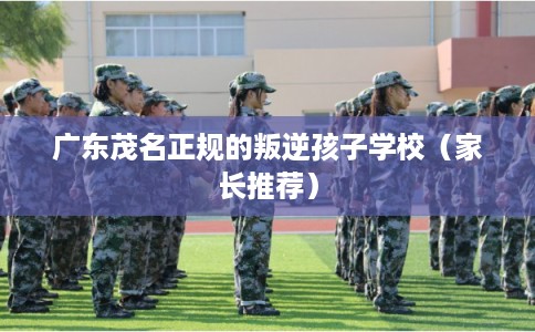 广东茂名正规的叛逆孩子学校（家长推荐）