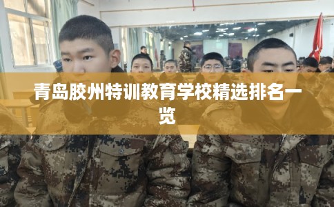 青岛胶州特训教育学校精选排名一览