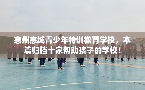 惠州惠城青少年特训教育学校，本篇归档十家帮助孩子的学校！