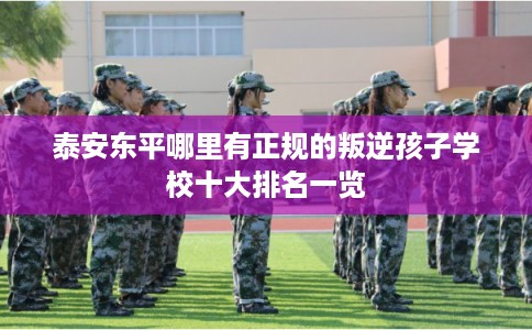 泰安东平哪里有正规的叛逆孩子学校十大排名一览