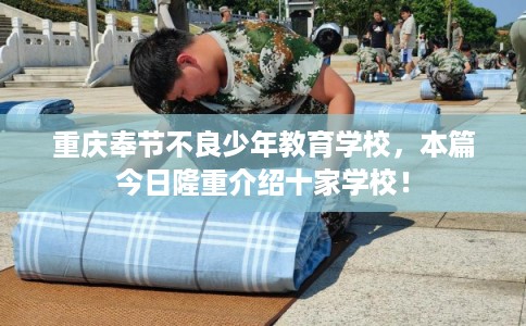 重庆奉节不良少年教育学校，本篇今日隆重介绍十家学校！
