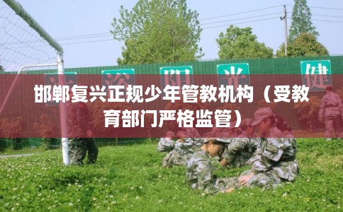 邯郸复兴正规少年管教机构（受教育部门严格监管）