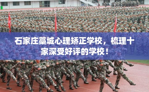 石家庄藁城心理矫正学校，梳理十家深受好评的学校！