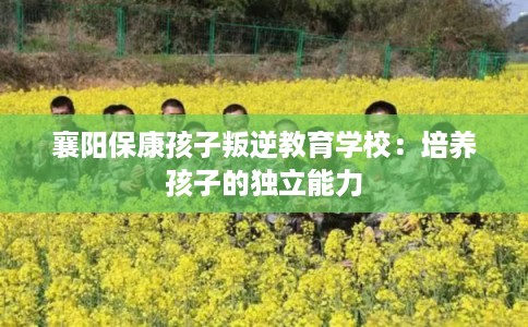 襄阳保康孩子叛逆教育学校：培养孩子的独立能力