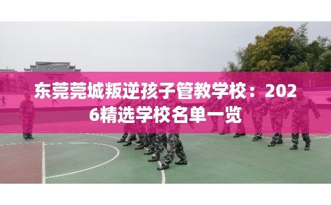 东莞莞城叛逆孩子管教学校：2026精选学校名单一览