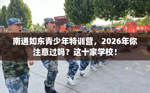 南通如东青少年特训营，2026年你注意过吗？这十家学校！