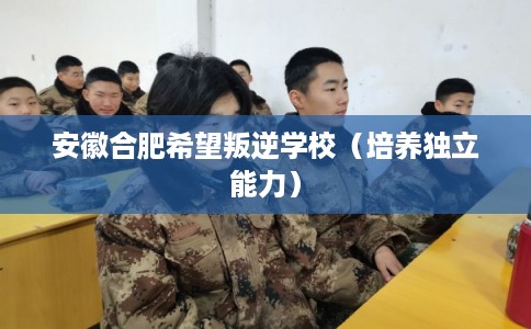 安徽合肥希望叛逆学校（培养独立能力）