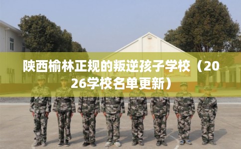 陕西榆林正规的叛逆孩子学校（2026学校名单更新）