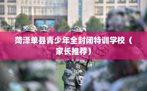 菏泽单县青少年全封闭特训学校（家长推荐）