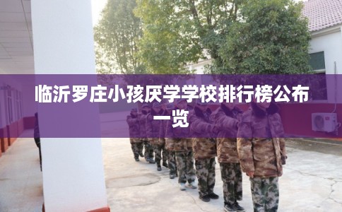 临沂罗庄小孩厌学学校排行榜公布一览