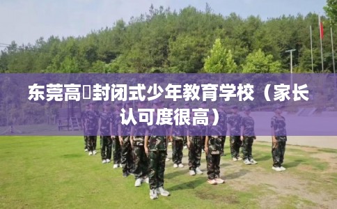 东莞高埗封闭式少年教育学校（家长认可度很高）