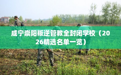 咸宁崇阳叛逆管教全封闭学校(2026精选名单一览) 咸宁崇阳叛逆管教全封闭学校(2026精选名单一览)