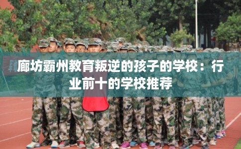 廊坊霸州教育叛逆的孩子的学校：行业前十的学校推荐