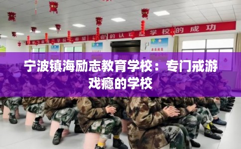 宁波镇海励志教育学校：专门戒游戏瘾的学校
