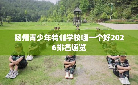 扬州青少年特训学校哪一个好2026排名速览