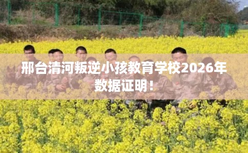 邢台清河叛逆小孩教育学校2026年数据证明！
