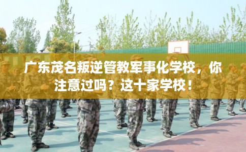 广东茂名叛逆管教军事化学校，你注意过吗？这十家学校！