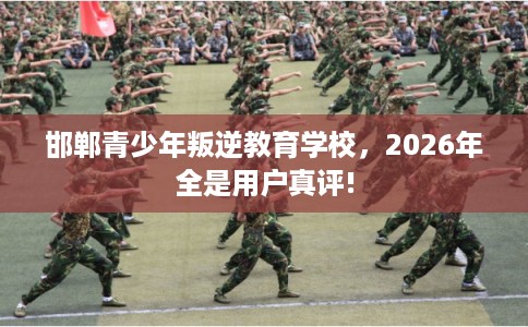 邯郸青少年叛逆教育学校，2026年全是用户真评!