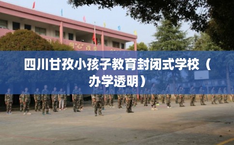 四川甘孜小孩子教育封闭式学校（办学透明）