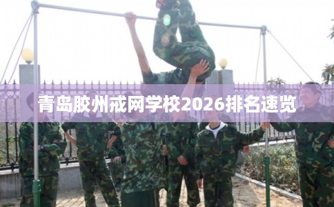 青岛胶州戒网学校2026排名速览