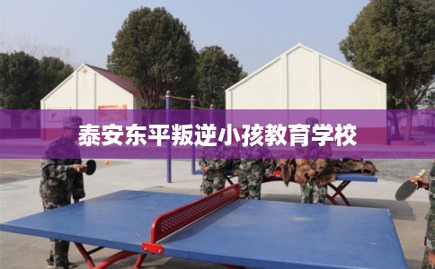 泰安东平叛逆小孩教育学校