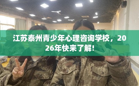 江苏泰州青少年心理咨询学校，2026年快来了解!