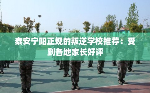 泰安宁阳正规的叛逆学校推荐：受到各地家长好评