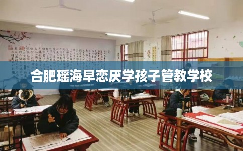 合肥瑶海早恋厌学孩子管教学校