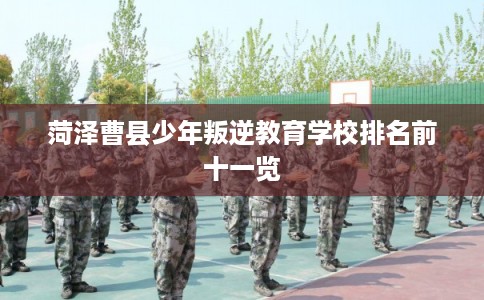 菏泽曹县少年叛逆教育学校排名前十一览