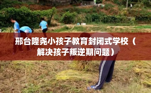 邢台隆尧小孩子教育封闭式学校(解决孩子叛逆期问题) 邢台隆尧小孩子教育封闭式学校(解决孩子叛逆期问题)