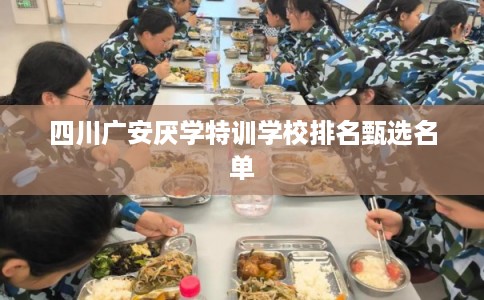 四川广安厌学特训学校排名甄选名单