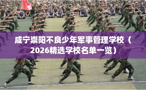 咸宁崇阳不良少年军事管理学校（2026精选学校名单一览）