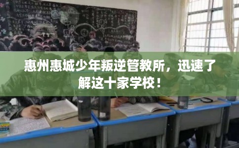 惠州惠城少年叛逆管教所，迅速了解这十家学校！