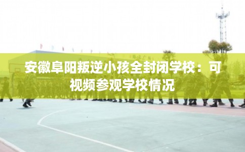 安徽阜阳叛逆小孩全封闭学校：可视频参观学校情况