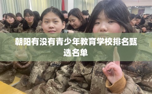 朝阳有没有青少年教育学校排名甄选名单 朝阳有没有青少年教育学校排名甄选名单
