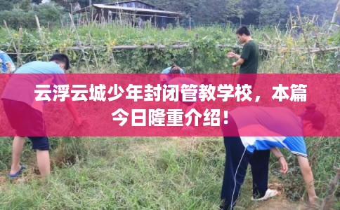 云浮云城少年封闭管教学校，本篇今日隆重介绍！