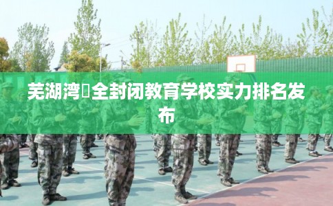 芜湖湾沚全封闭教育学校实力排名发布