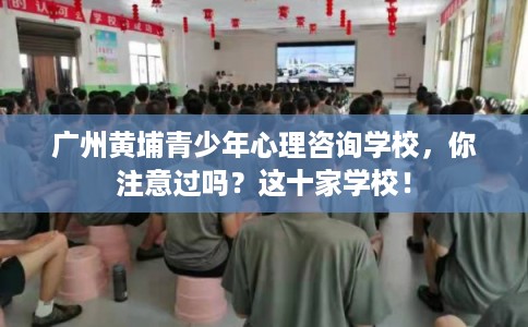 广州黄埔青少年心理咨询学校，你注意过吗？这十家学校！