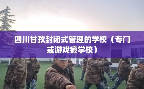 四川甘孜封闭式管理的学校（专门戒游戏瘾学校）