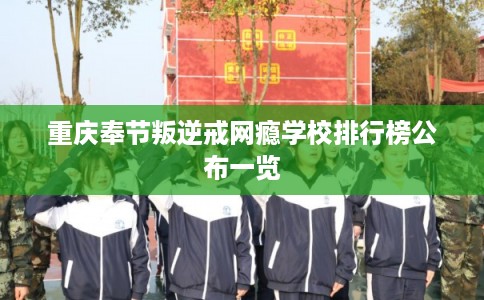 重庆奉节叛逆戒网瘾学校排行榜公布一览 重庆奉节叛逆戒网瘾学校排行榜公布一览
