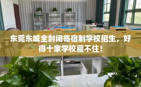 东莞东城全封闭寄宿制学校招生,好得十家学校藏不住! 东莞东城全封闭寄宿制学校招生,好得十家学校藏不住!