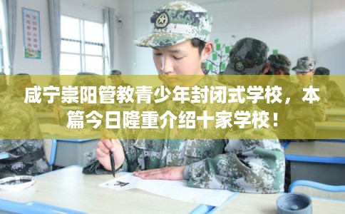 咸宁崇阳管教青少年封闭式学校，本篇今日隆重介绍十家学校！