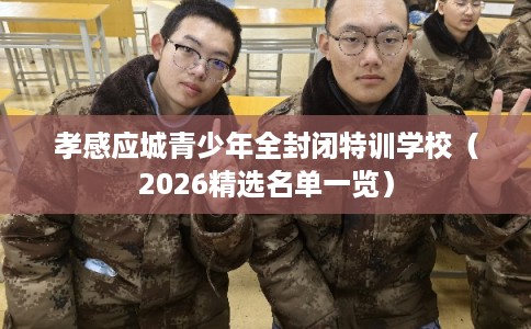 孝感应城青少年全封闭特训学校（2026精选名单一览）