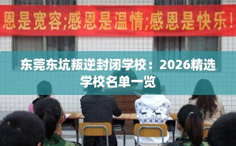 东莞东坑叛逆封闭学校：2026精选学校名单一览