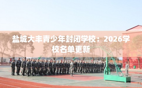 盐城大丰青少年封闭学校：2026学校名单更新