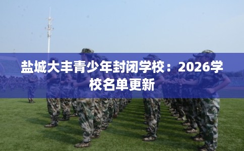 盐城大丰青少年封闭学校：2026学校名单更新