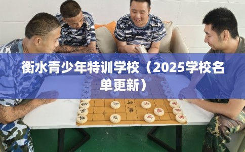 衡水青少年特训学校（2025学校名单更新）
